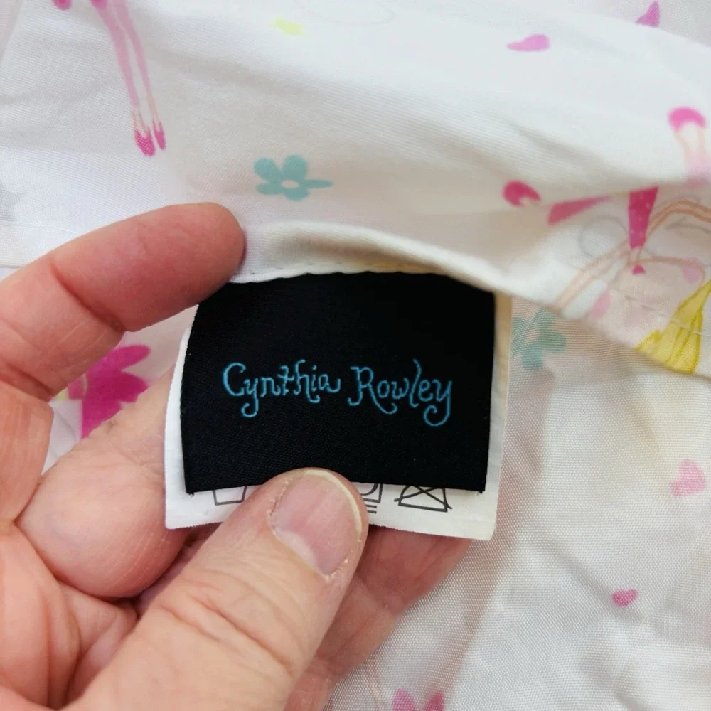 Cynthia Rowley Twin Sheet Set Twirling‎ Twinkle Darling Ballerina Dancing EUC